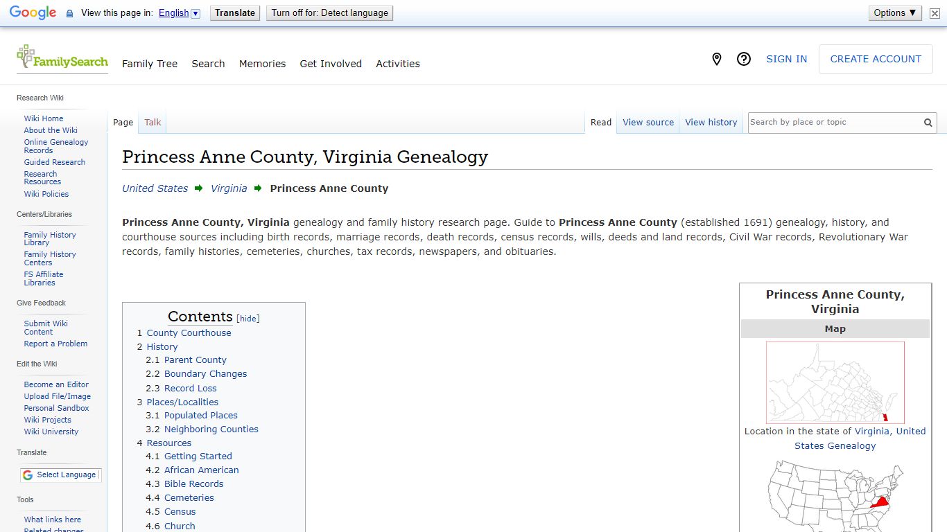 Princess Anne County, Virginia Genealogy • FamilySearch